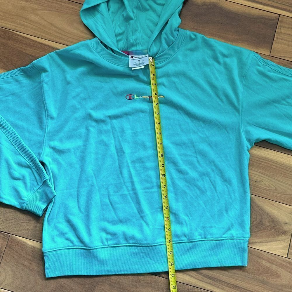 NWOT Champion Lightweight hoody Teal Med - Picture 3 of 5
